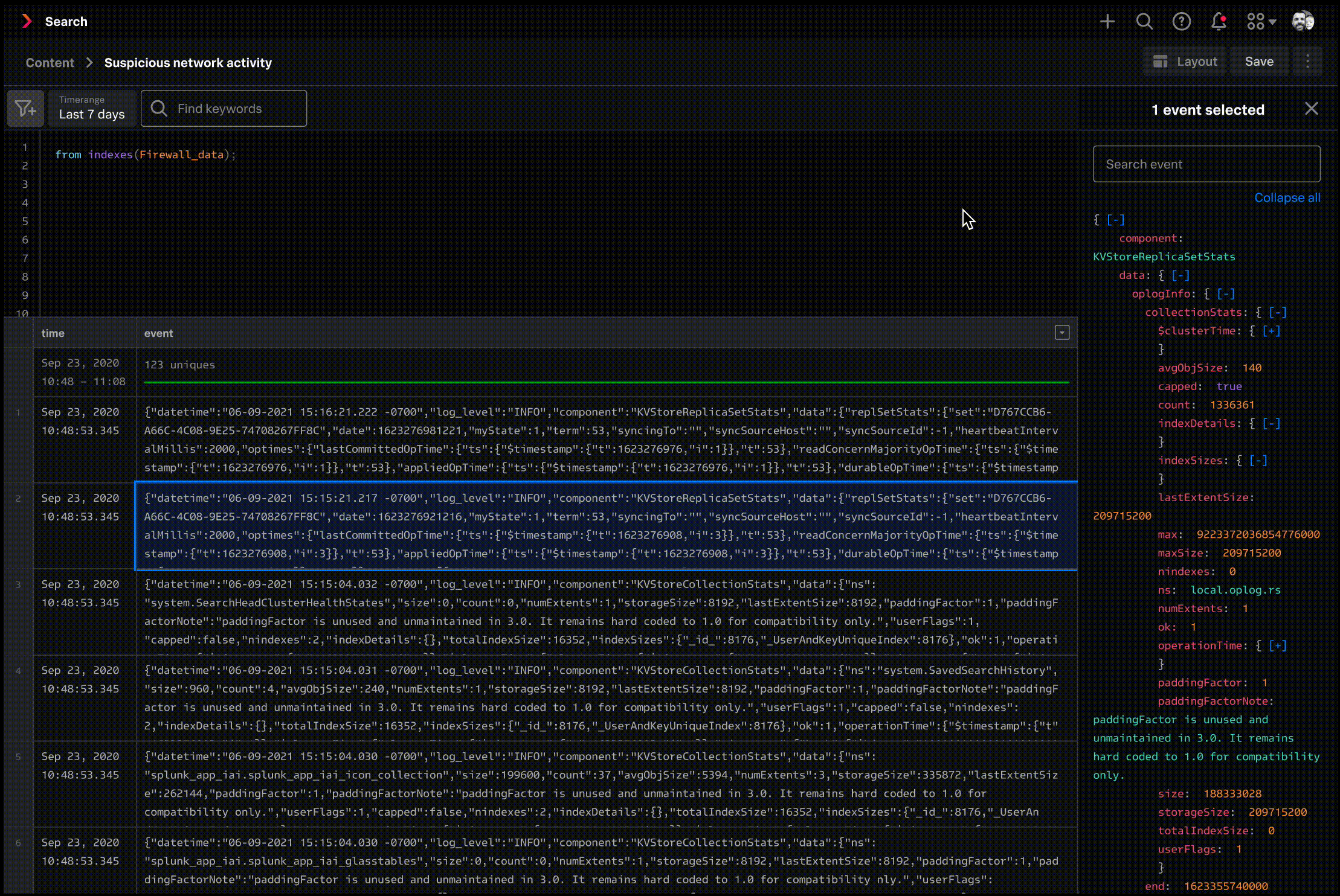 Hover, right-click, and take action on a field